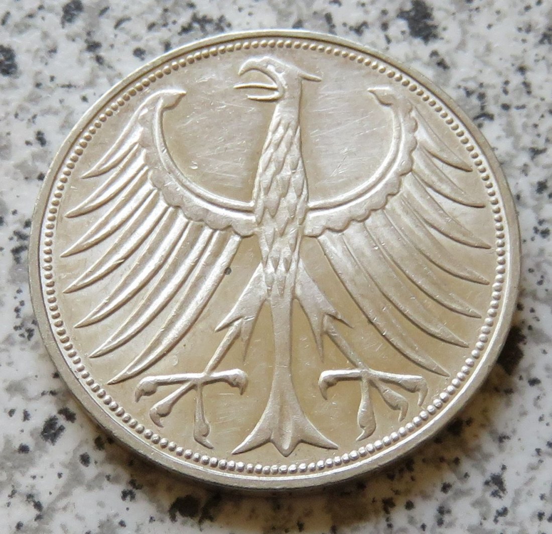  BRD 5 DM 1970 F (Heiermann oder Silberadler)   