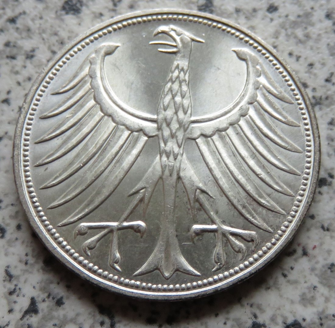  BRD 5 DM 1972 F (Heiermann oder Silberadler)   