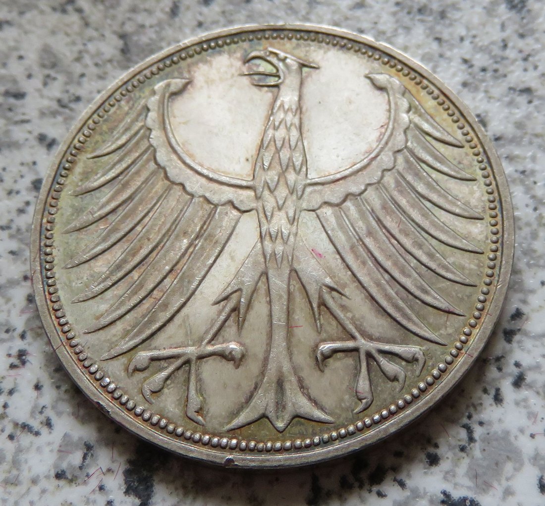  BRD 5 DM 1974 F (Heiermann oder Silberadler)   