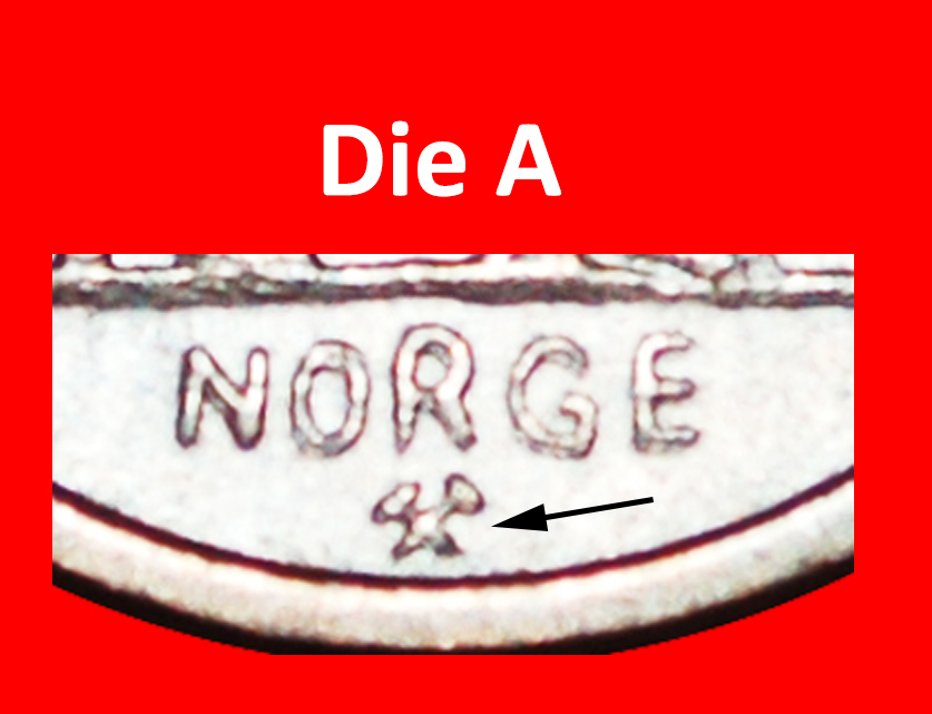  ⰆBIRD (1958-1972):NORWAY★2 ORE 1958 YEAR=TYPE DOUBLE DIE UNCOMMON★PUBLISHED★ LOW START ★ NO RESERVE!   