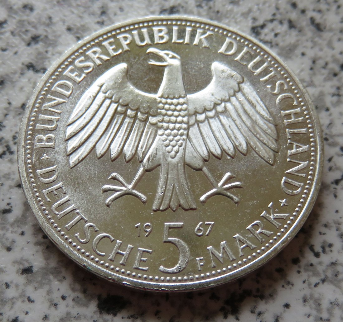  BRD 5 DM 1967 F Gebrüder Humboldt   