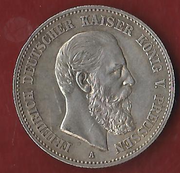  Preussen 2 Mark Friedrich III 1888 Münzankauf Koblenz Frank Maurer AK 11   
