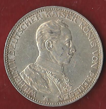  Preussen 3 Mark Uniform 1914 Münzankauf Koblenz Frank Maurer AK 13   