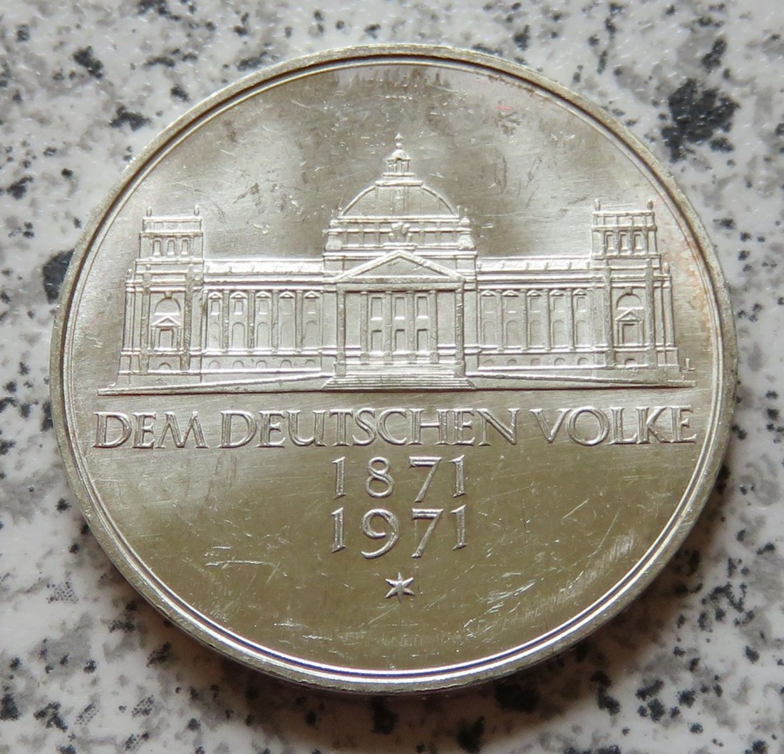  BRD 5 DM 1971 G Reichsgründung 1871   