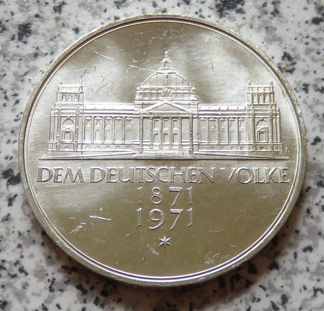  BRD 5 DM 1971 G Reichsgründung 1871   