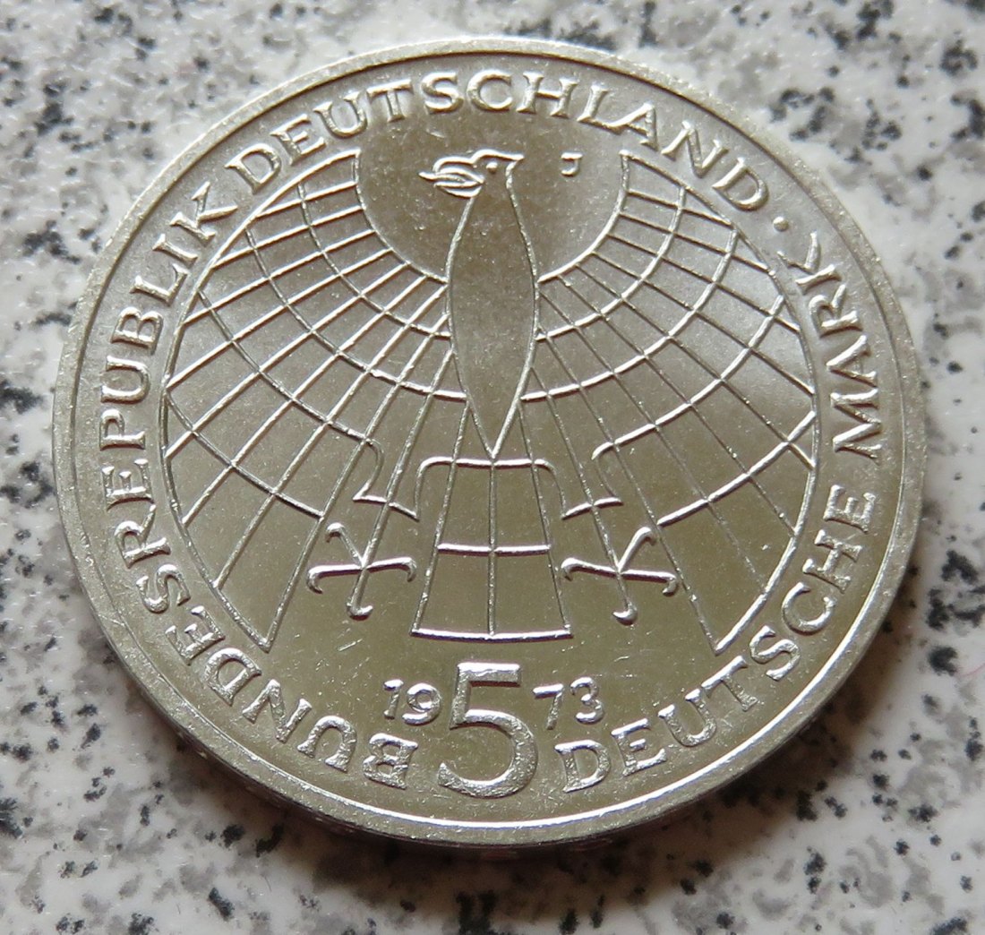 BRD 5 DM 1973 J Nikolaus Kopernikus   