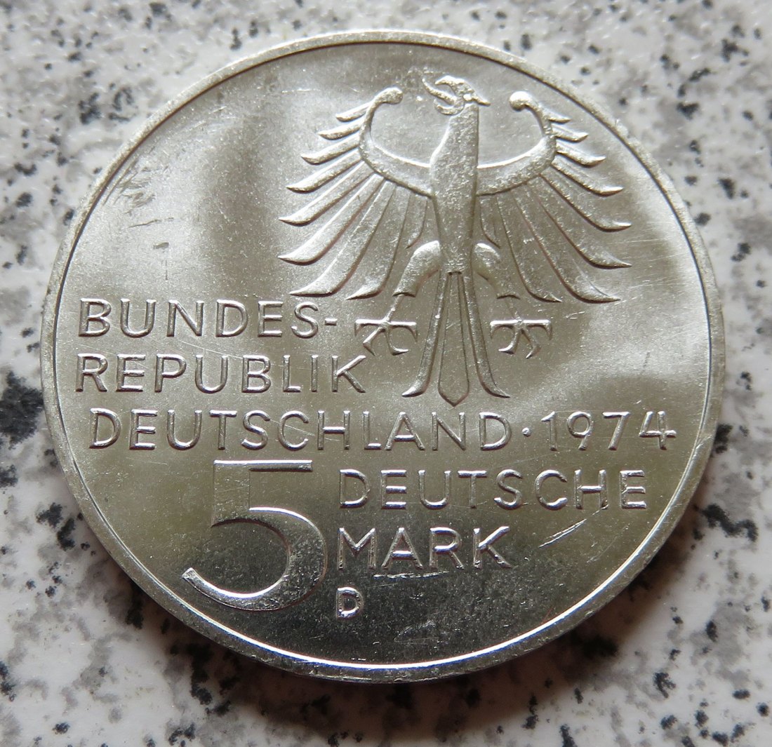  BRD 5 DM 1974 D Immanuel Kant   