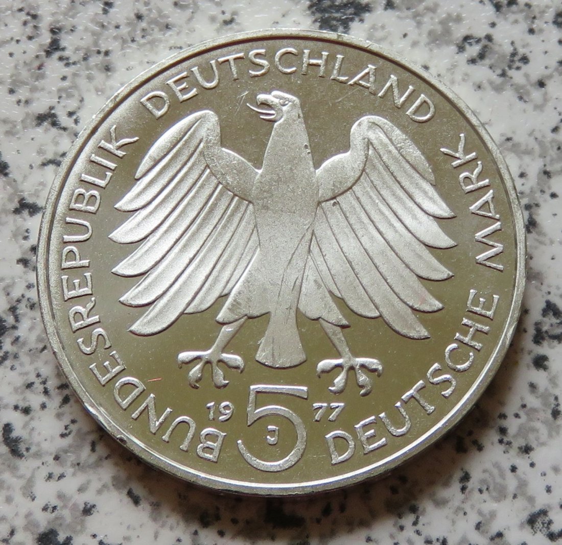  BRD 5 DM 1977 J Carl Friedrich Gauß   