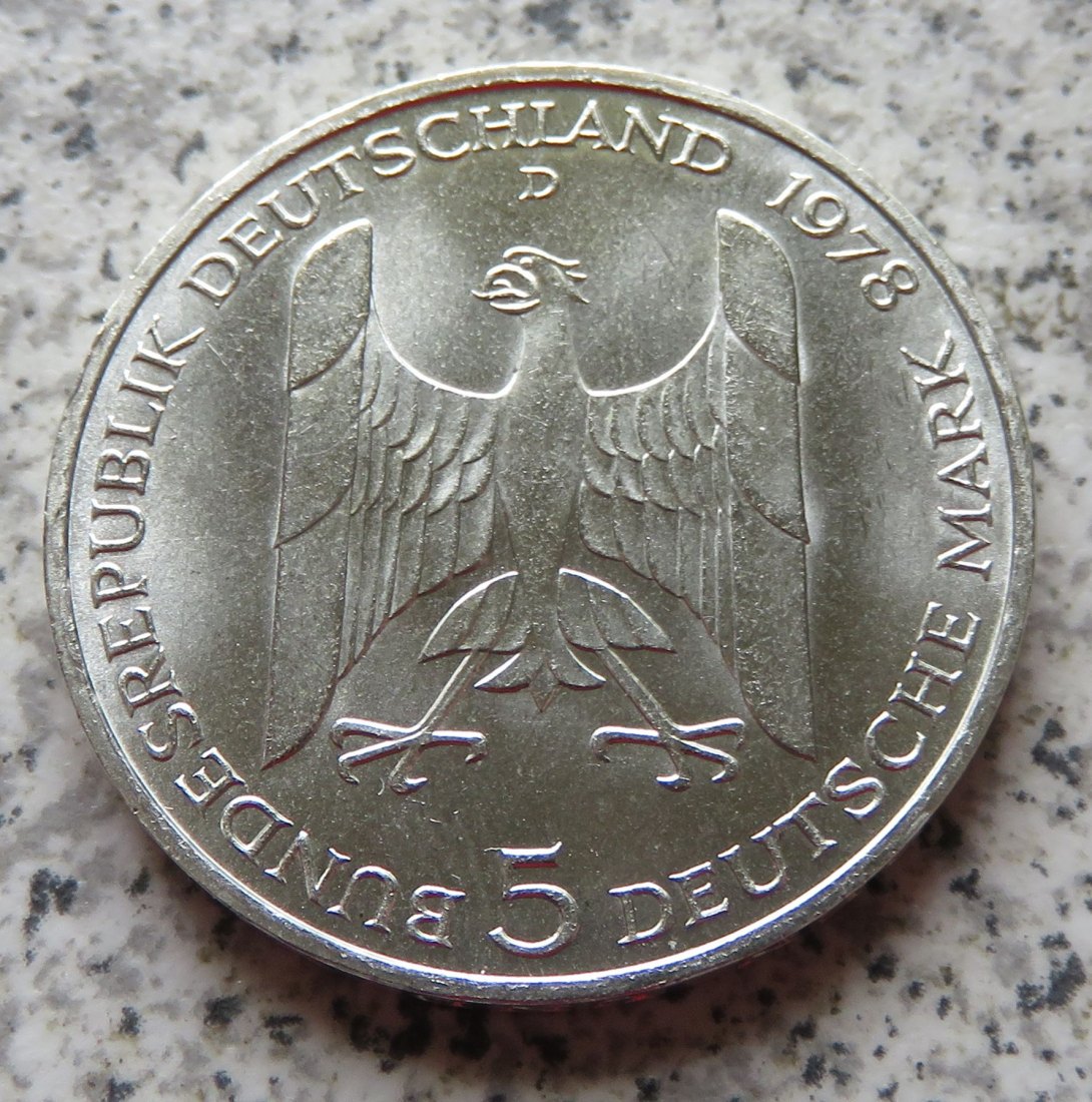  BRD 5 DM 1978 D Gustav Stresemann   