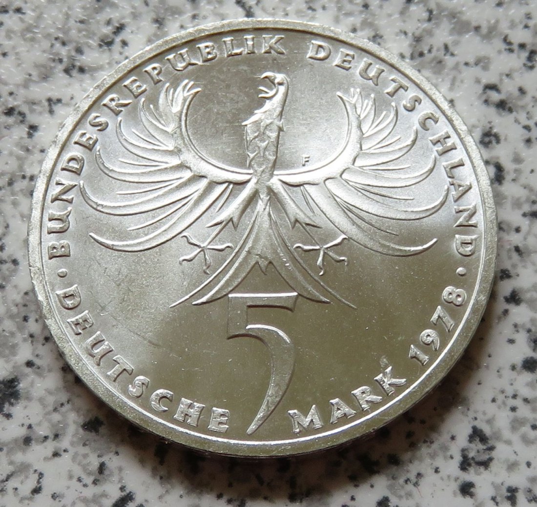  BRD 5 DM 1978 F Balthasar Neumann   