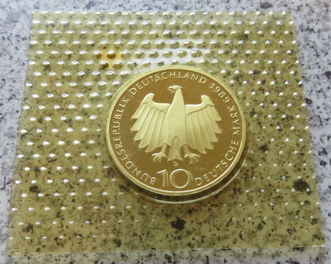  BRD 10 DM 1989 D, PP, 2000 Jahre Bonn   