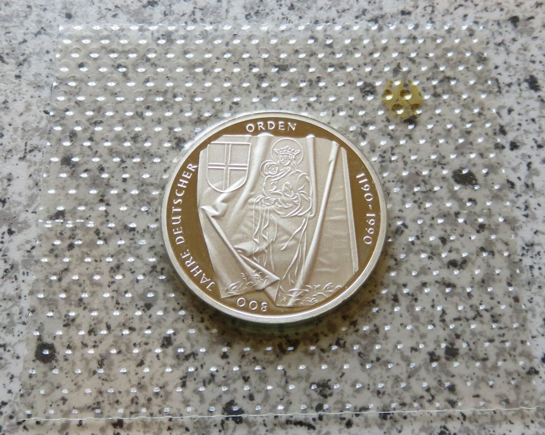  BRD 10 DM 1990 J, PP, 800 Jahre Deutscher Orden   