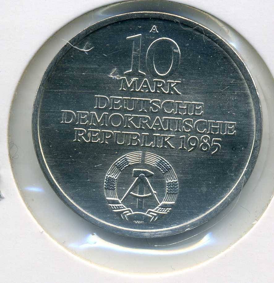  10 Mark 1985 Humboldt-Uni stempelglanz   