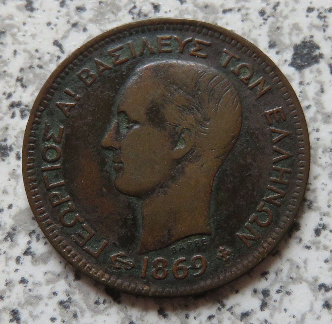  Griechenland 5 Lepta 1869 BB   