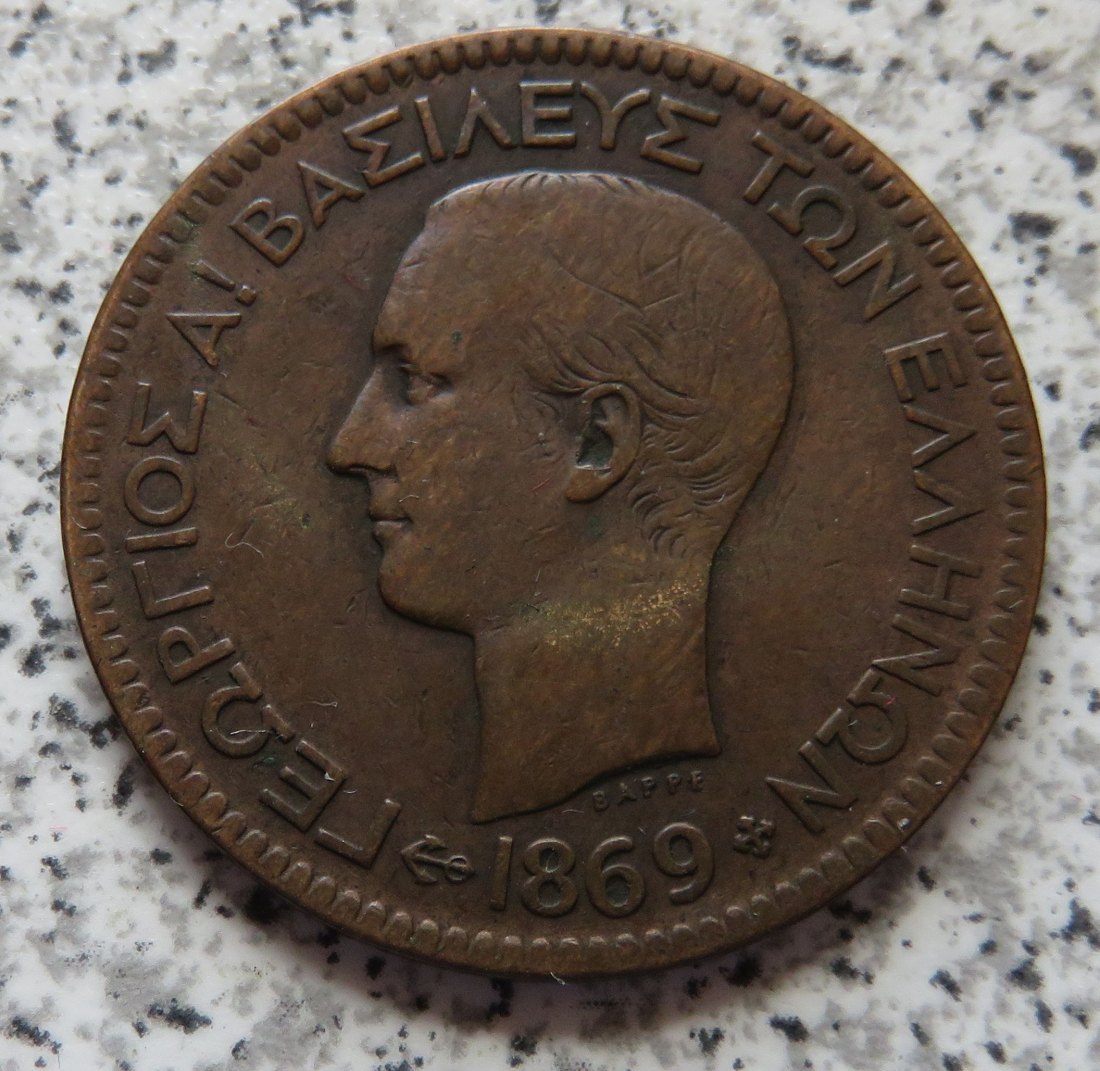  Griechenland 10 Lepta 1869 BB   