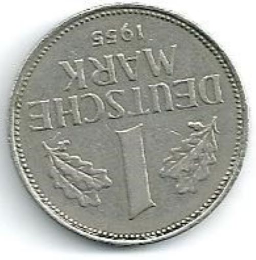  Deutschland 1 Märk 1955 F   
