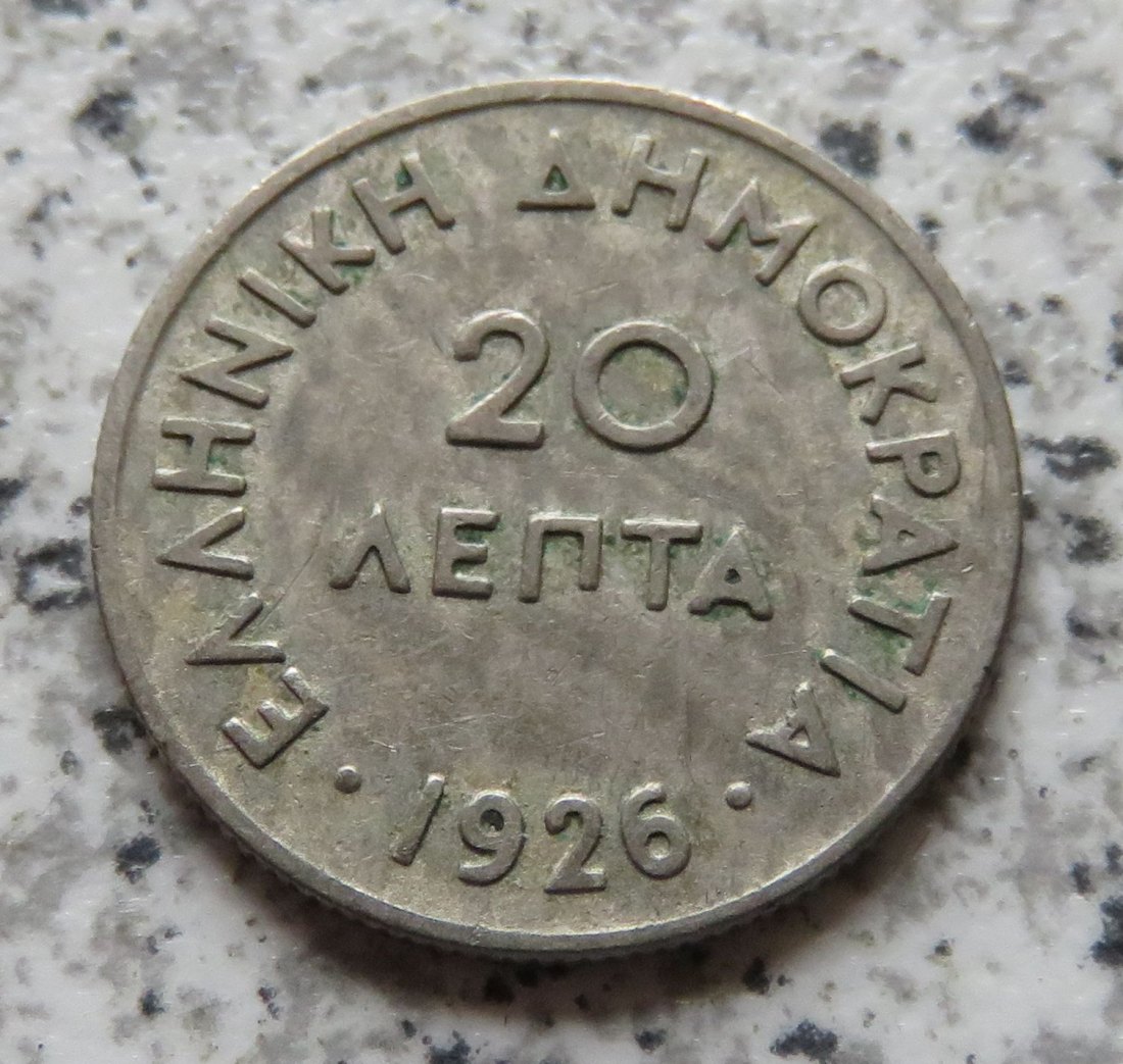  Griechenland 20 Lepta 1926   