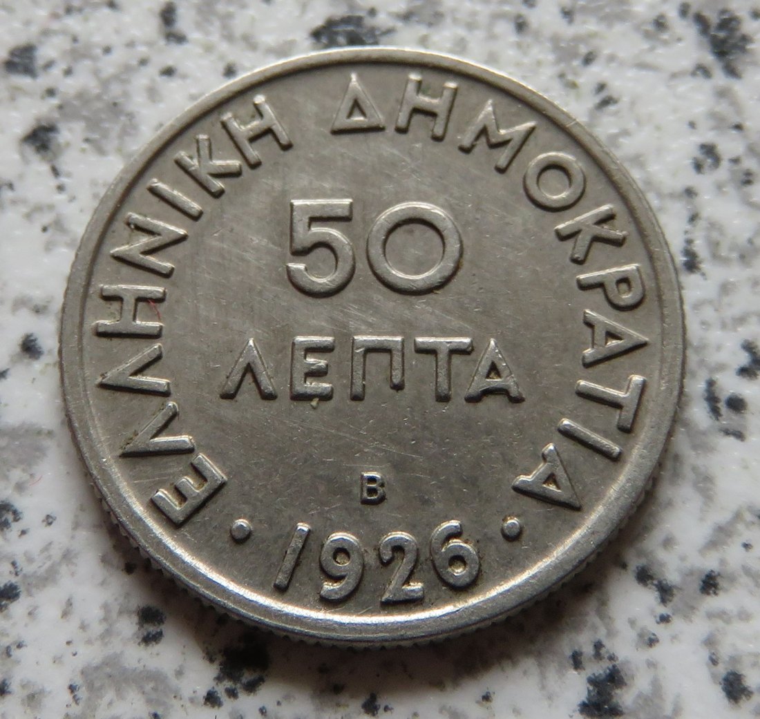  Griechenland 50 Lepta 1926 B   