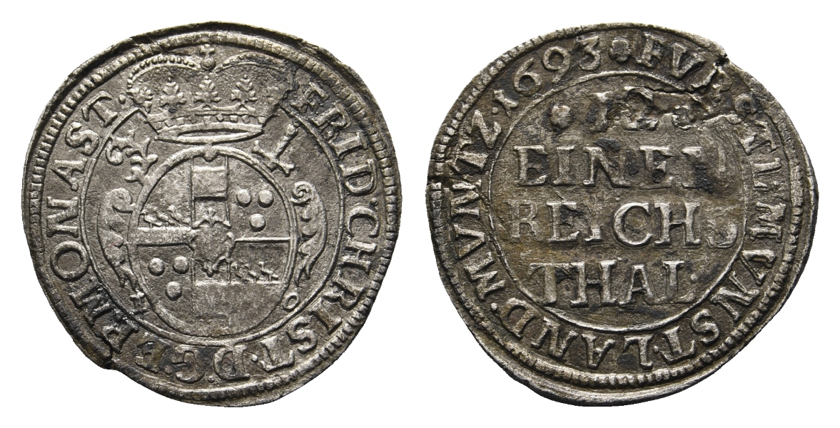  Altdeutschland; Kleinmünze 1693   