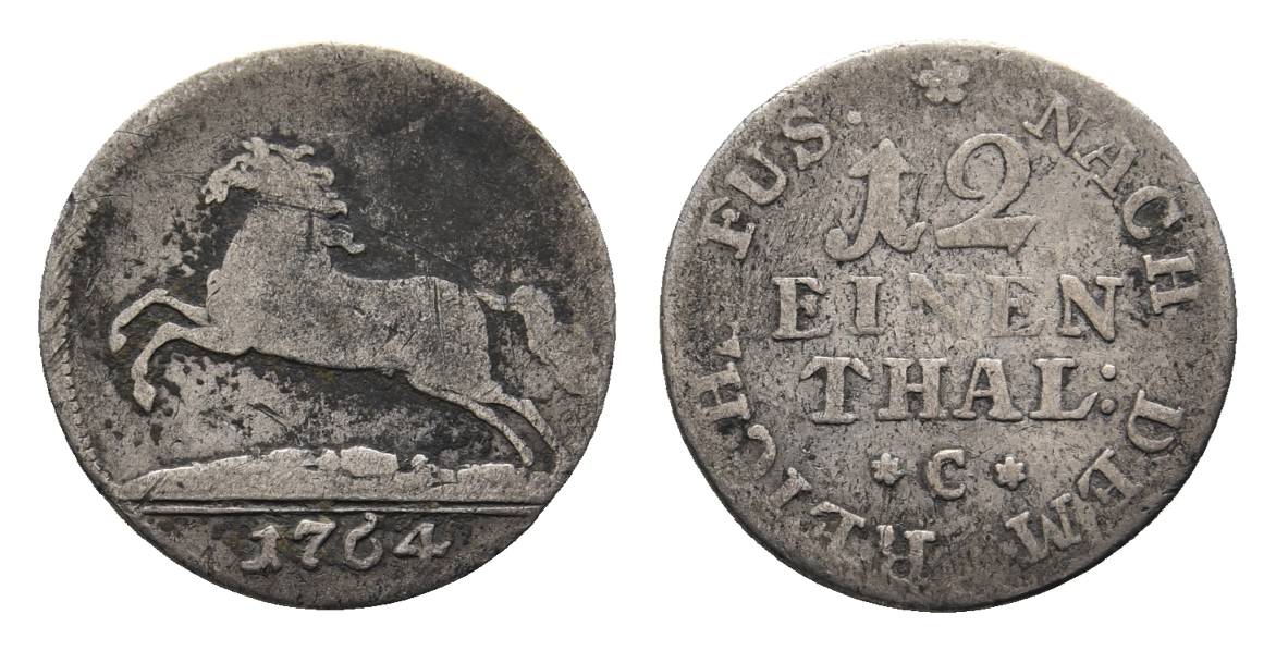  Altdeutschland; Kleinmünze 1764   