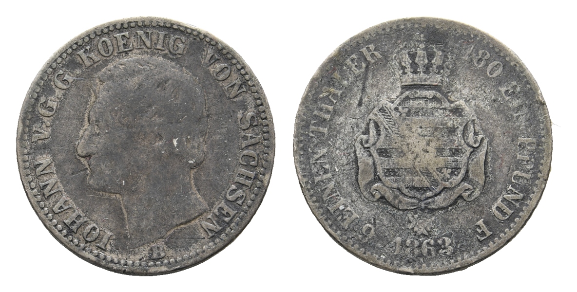  Altdeutschland; Kleinmünze 1863   