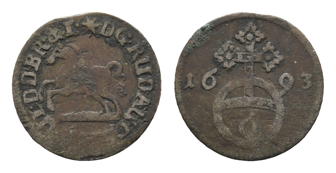  Altdeutschland; Kleinmünze 1693   