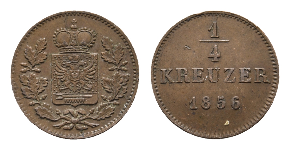  Altdeutschland; Kleinmünze 1856   