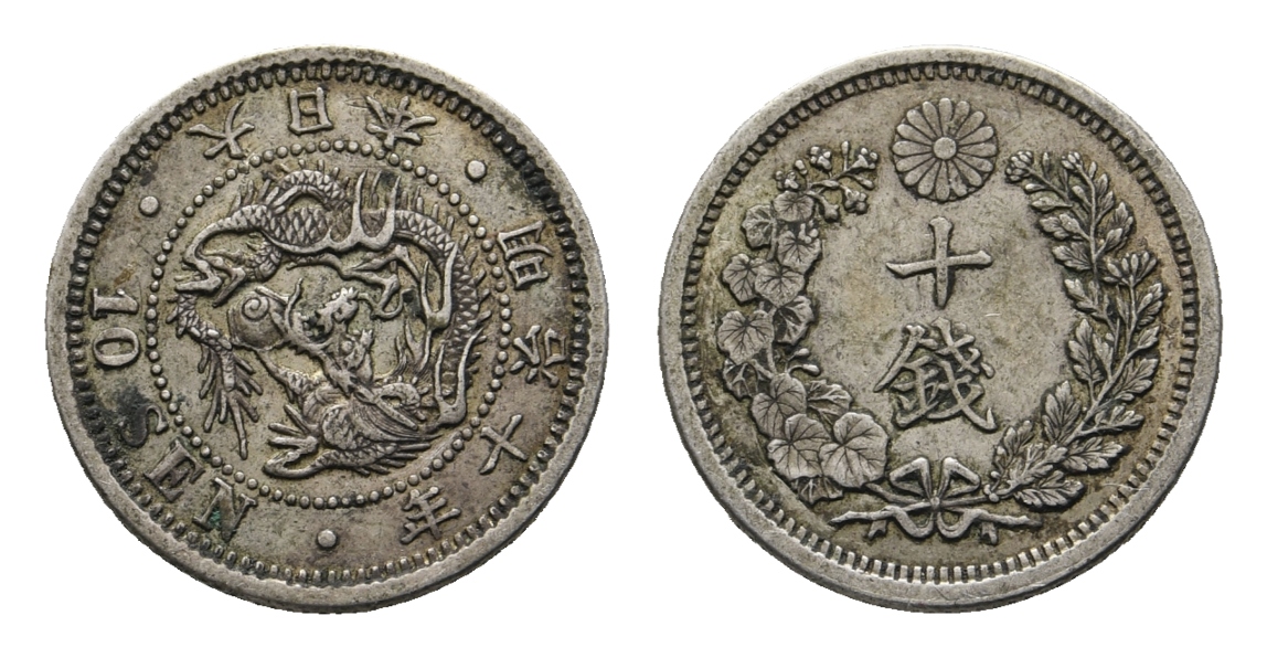  Ausland; Japan 10 Sen   