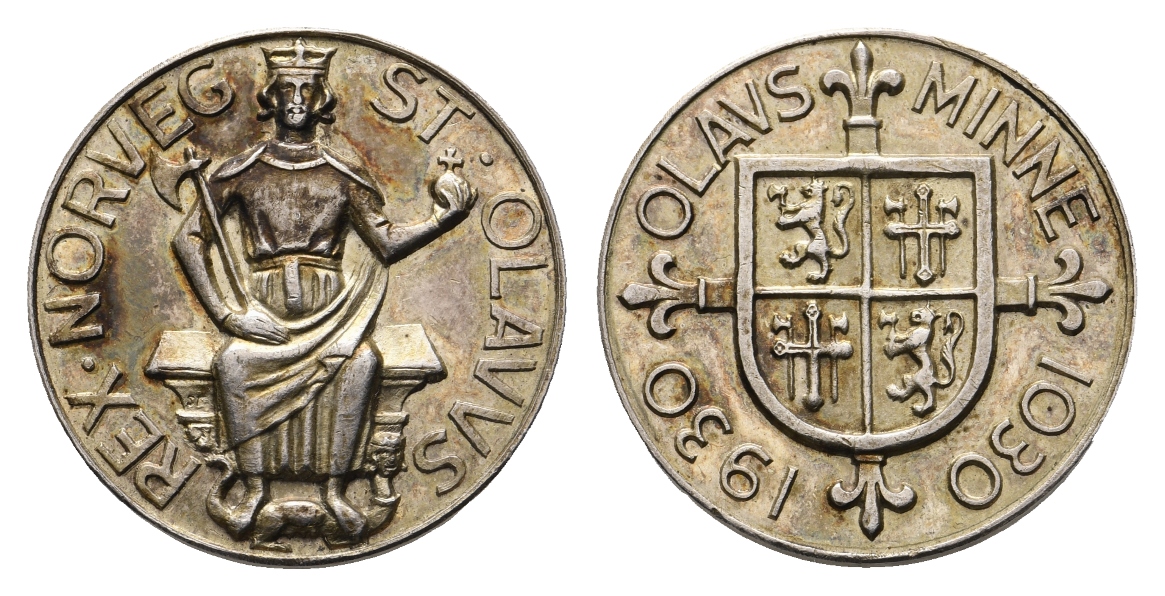  Medaille 1930; Norwegen; silber; 10,81 g; Ø 28,1 mm   
