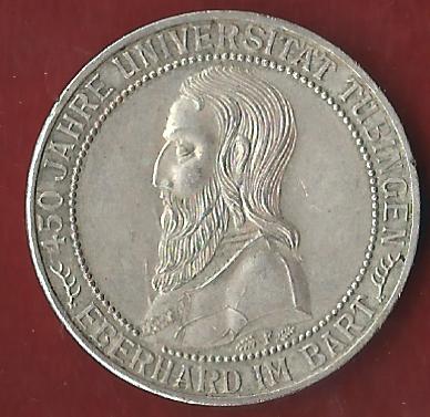  Weimar 3 Mark Tübingen 1927 vz Münzankauf Koblenz Frank Maurer AK 34   