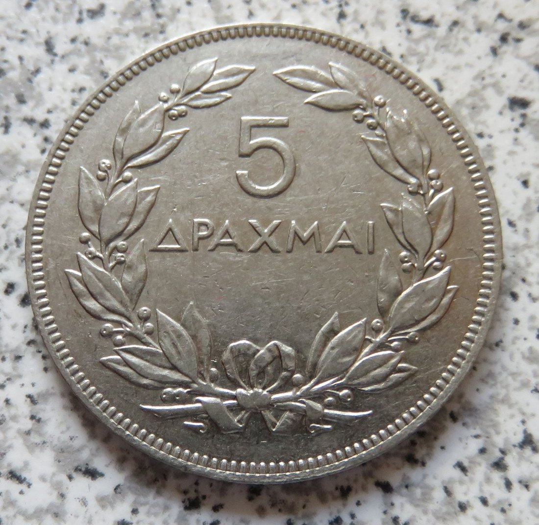  Griechenland 5 Drachmai 1930   