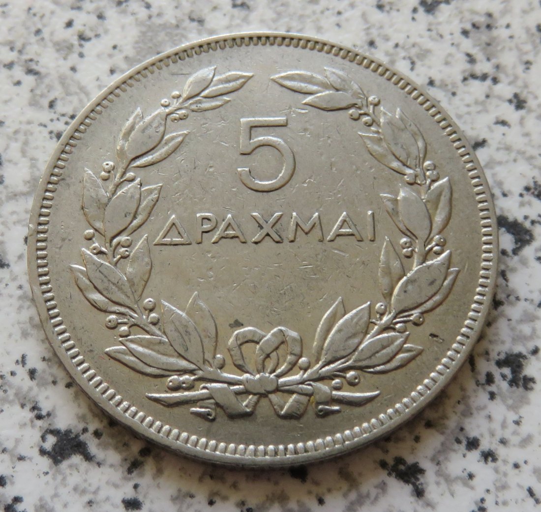  Griechenland 5 Drachmai 1930   