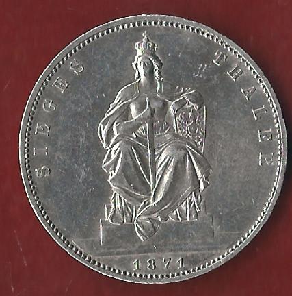  Preussen Siegesthaler 1871 Münzankauf Koblenz Frank Maurer AK 35   