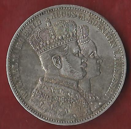 Preussen Krönungsthaler 1861 Münzankauf Koblenz Frank Maurer AK 39   
