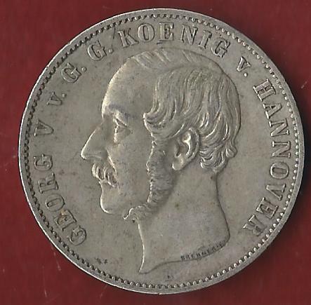  Hannover 1 Thaler 1853 Münzankauf Koblenz Frank Maurer AK 41   