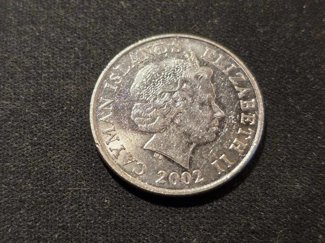  Cayman Islands 25 Cents 2002 Umlauf   