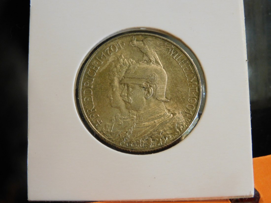 GERMANY 2 MARK 1901 PRUSSIA.GRADE-PLEASE SEE PHOTOS.