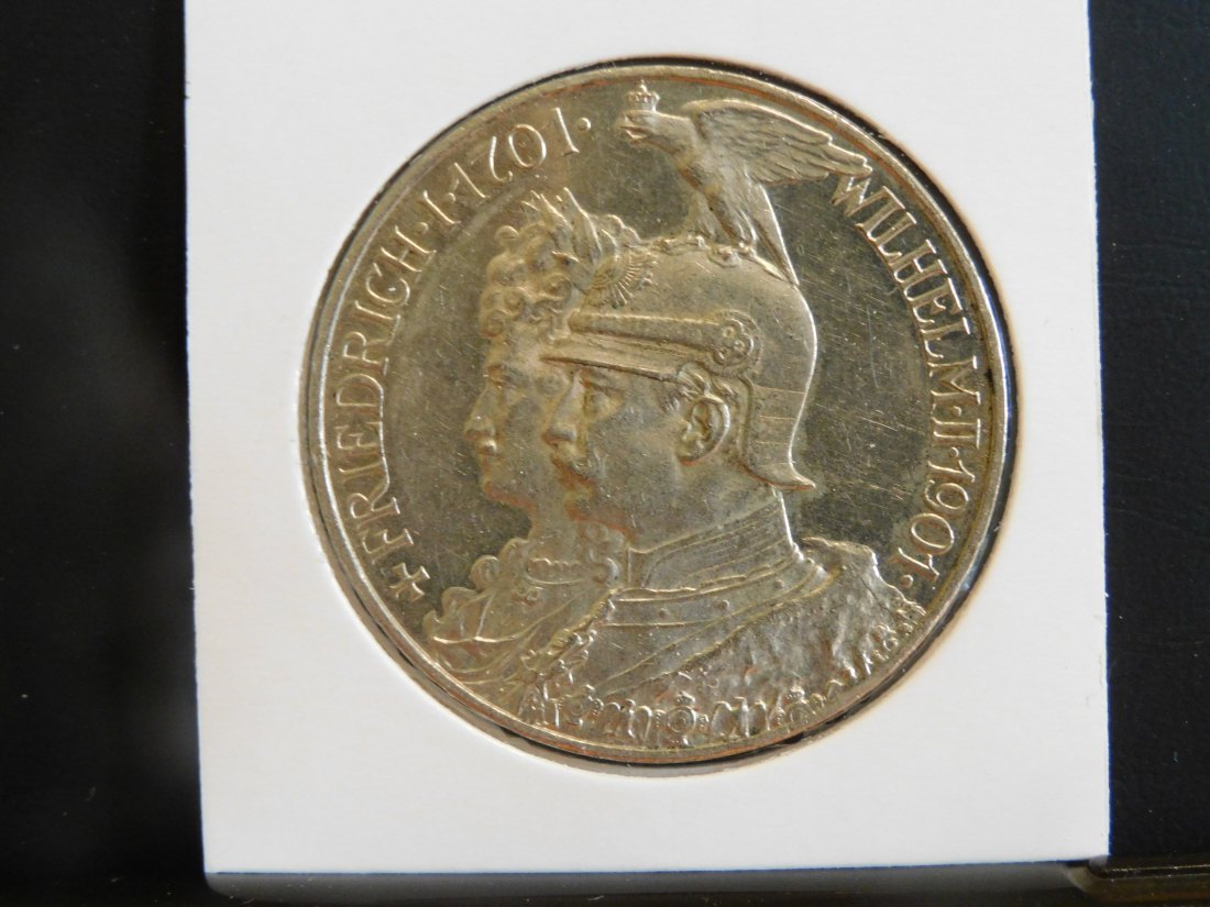 GERMANY 5 MARK 1901 PRUSSIA.GRADE-PLEASE SEE PHOTOS.