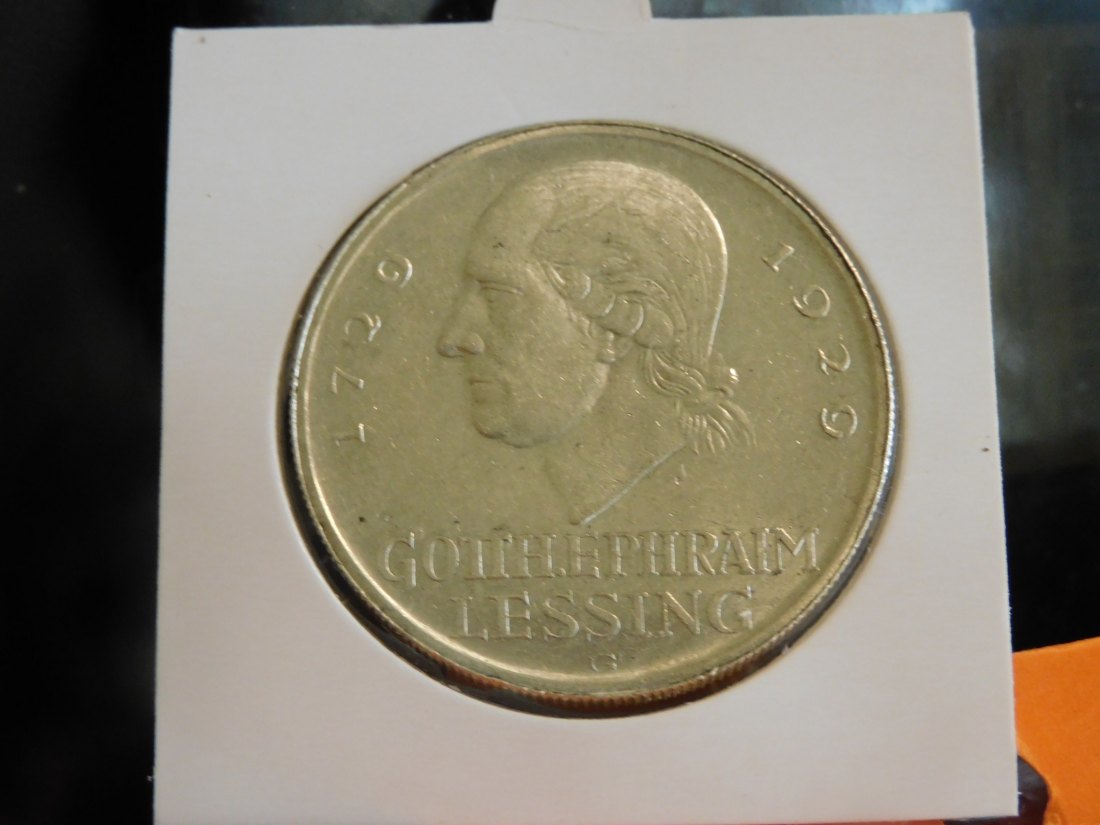 GERMANY 5 MARK 1929 G WEIMAR.GRADE-PLEASE SEE PHOTOS.