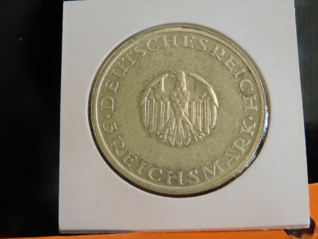  GERMANY 5 MARK 1929 G WEIMAR.GRADE-PLEASE SEE PHOTOS.   