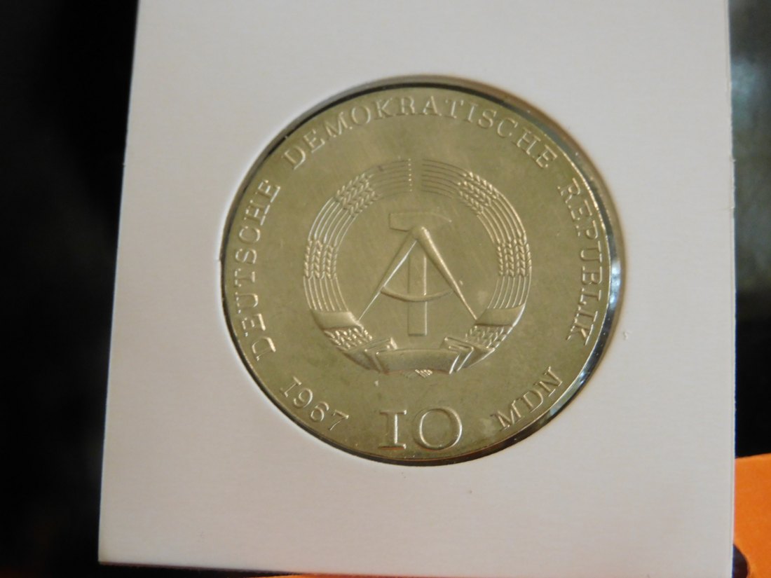  GERMANY 10 MARK 1967 DDR.GRADE-PLEASE SEE PHOTOS.   