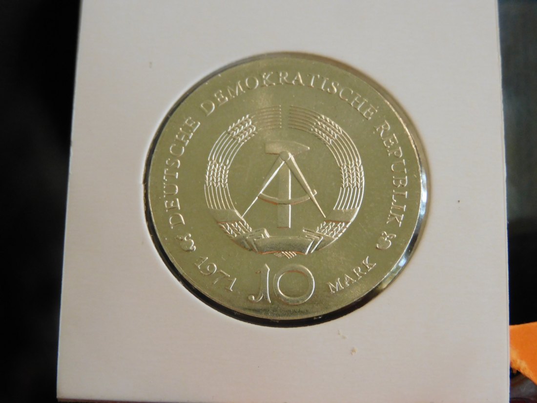  GERMANY 10 MARK 1971 DDR.GRADE-PLEASE SEE PHOTOS.   
