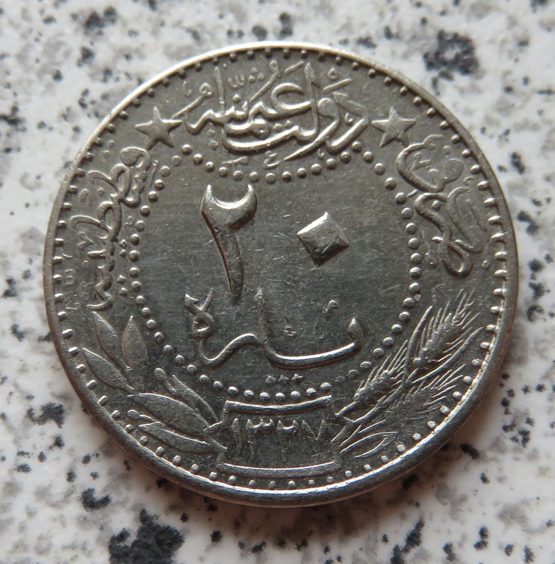  Osmanisches Reich 20 Para 1327/3 (1911)   