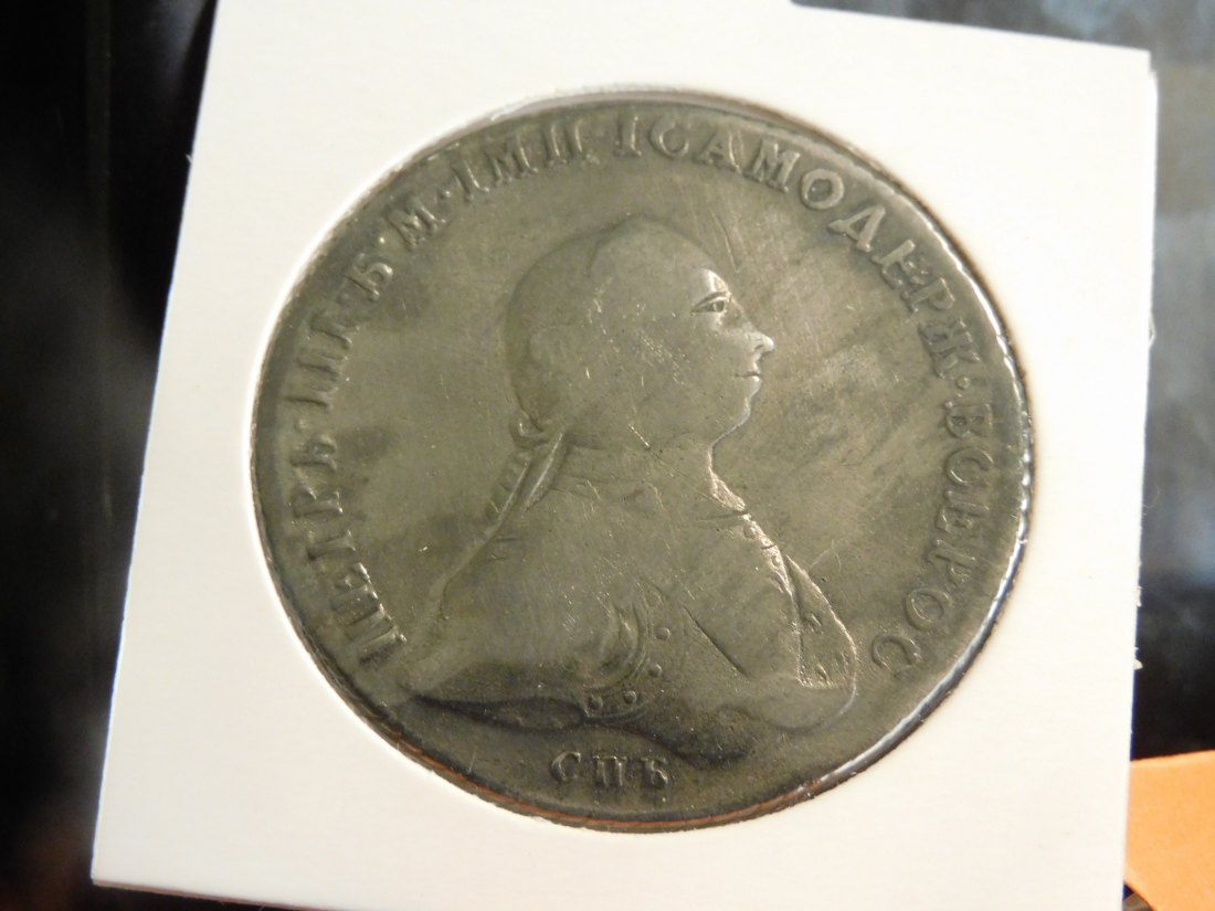 RUSSIA 1 ROUBLE 1762.GRADE-PLEASE SEE PHOTOS.