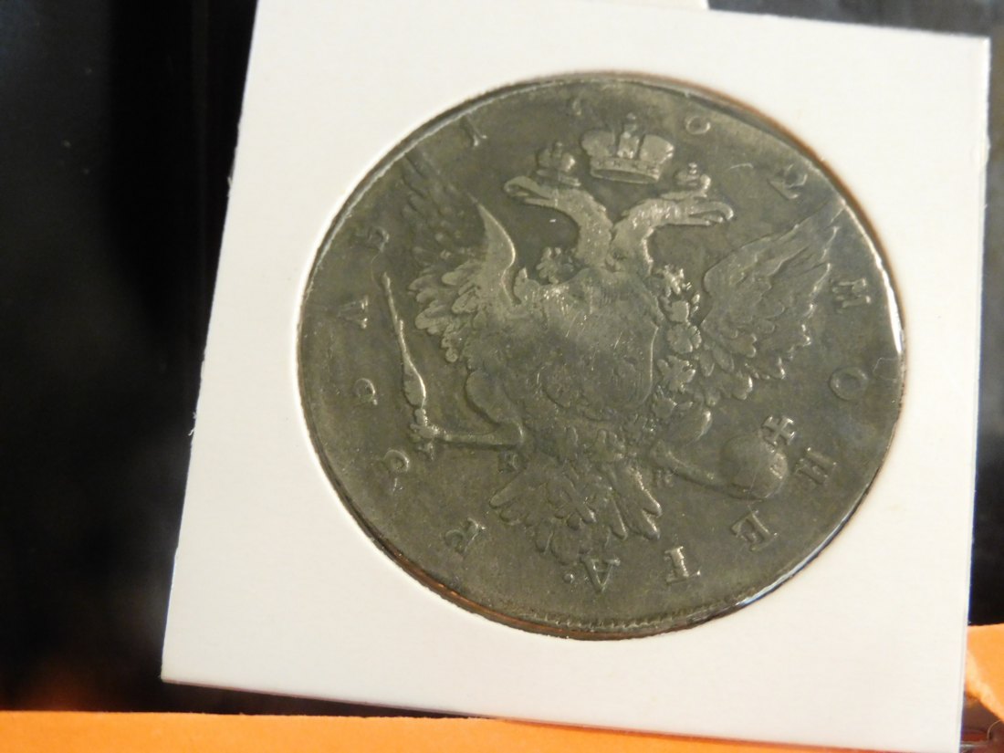  RUSSIA 1 ROUBLE 1762.GRADE-PLEASE SEE PHOTOS.   