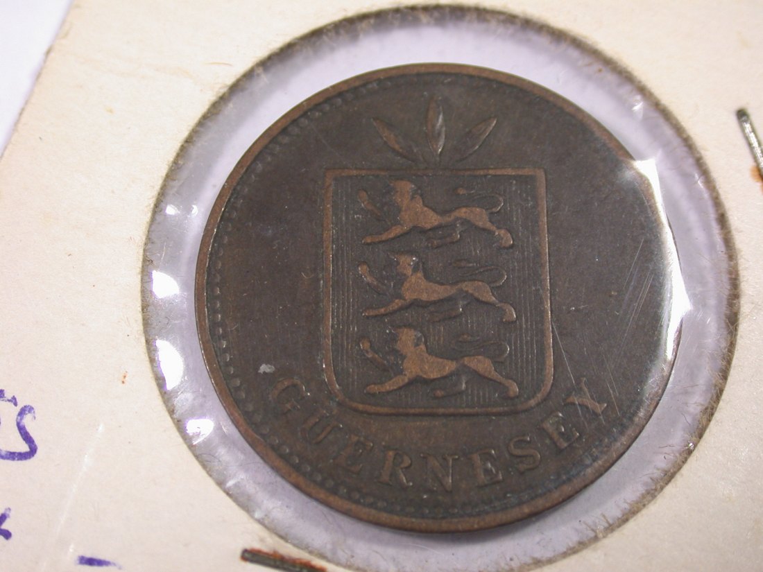  J20  Guernsey  4 Doubles 1889 in ss  Originalbilder   