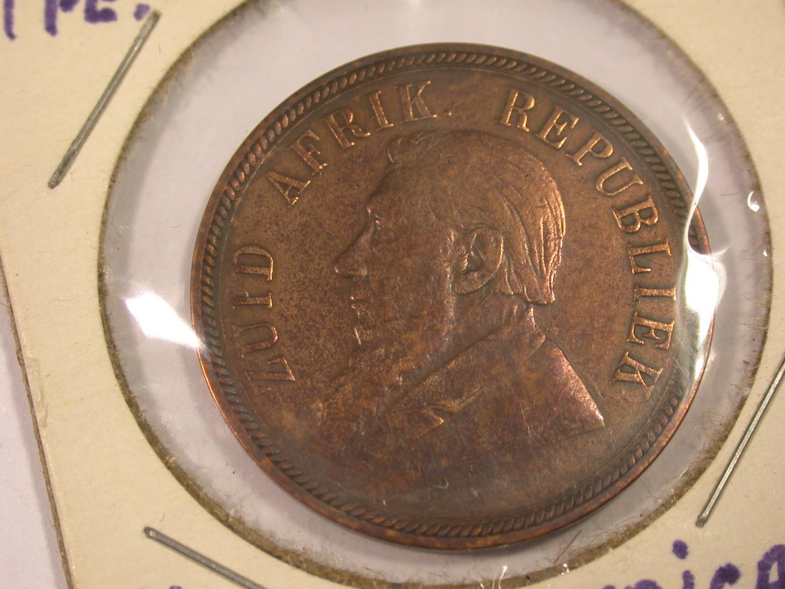  J20  Süd-Afrika  1 Penny 1898 in ss   Originalbilder   