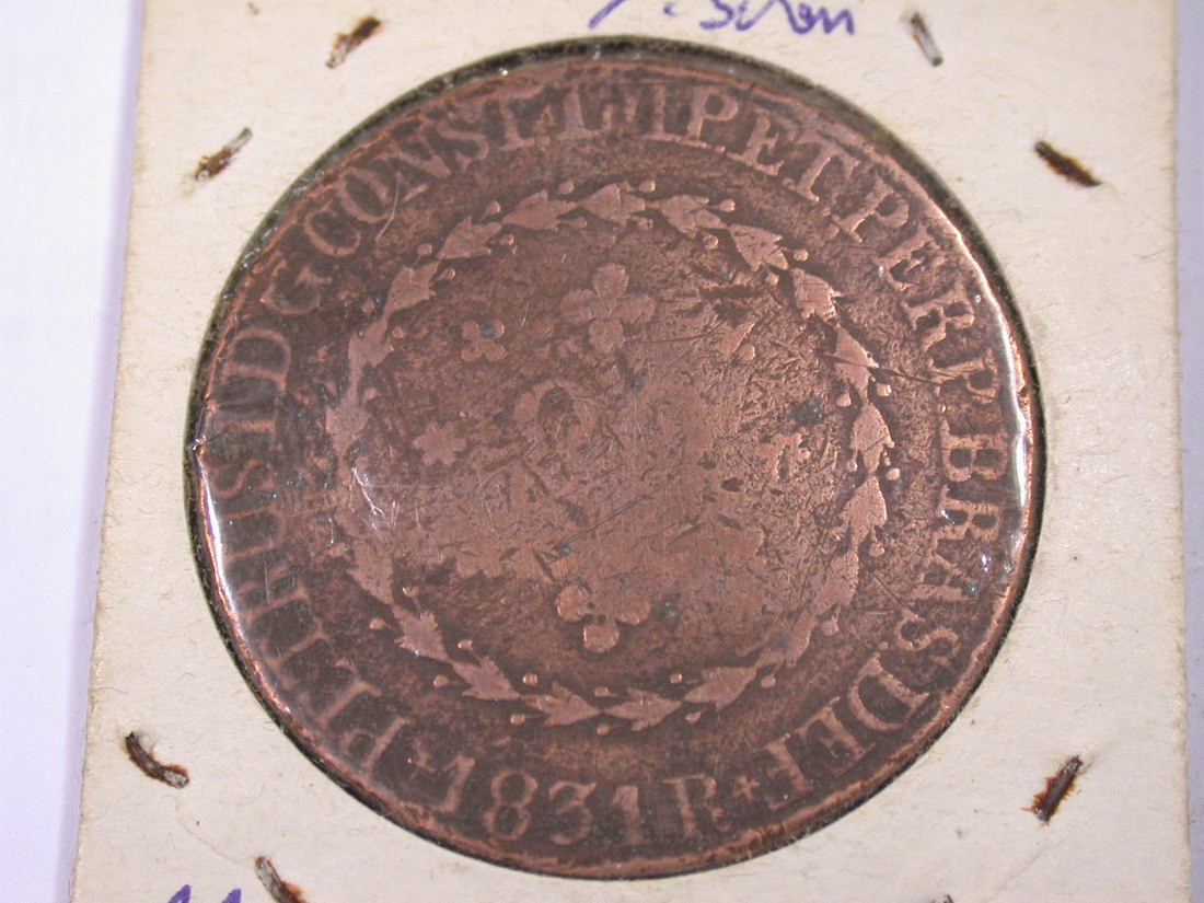 J20  Brasilien  80 Reis ohne Gegenstempel 1831 in f.schön  Originalbilder   