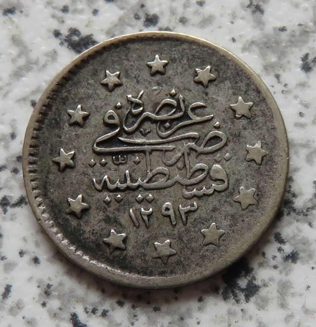  Osmanisches Reich 1 Kurush AH1293/17 (1891)   