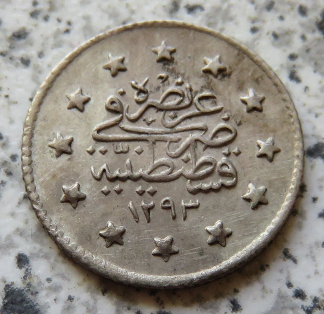  Osmanisches Reich 1 Kurush AH1293/23 (1897)   